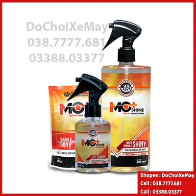 Dưỡng nhám Megacools MO SHINE phục hồi nhựa nhám,da yên nội thất xe bảo vệ màu sắc sơn xe Moshine. DoChoiXeMay