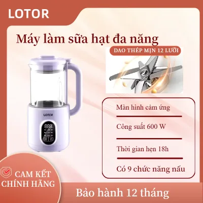 Máy làm sữa hạt đa năng Lotor DJJ-BL-03 dung tích 1L, máy xay sữa hạt đa năng, 9 chế độ nấu nhanh chóng - Hàng chính hãng - BH 12 tháng
