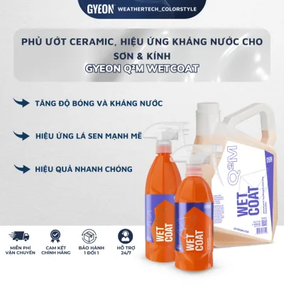 Dung Dịch Bảo Dưỡng Ceramic Gyeon Q2M WetCoat Hiệu Ứng Lá Sen Hiệu Quả Vượt Trội 500ml/1000ml/4000ml