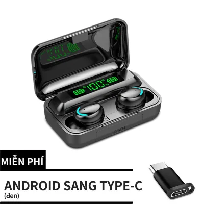 Tai Nghe Bluetooth AMOI F9 Thế Hệ 5 Bản Nâng Cấp Mới Chip 5.0, Micro HD, Chống Nước, Âm Thanh Vòm - Tai Nghe Bluetooth 5.0 - Tai nghe bluetooth pin trâu - Tai nghe nhét tai không dây Tai nghe buetooth, Tai nghe bluetooth mini nhét tai