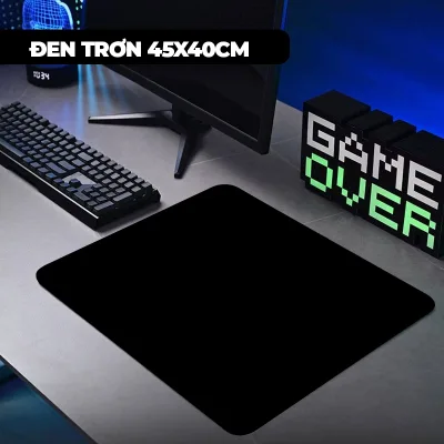 Lót Chuột Gaming FPS Kích Thước 45x40cm Nhiều Màu Trơn Basic, Pad Chuột Gaming Chống Trơn Trượt
