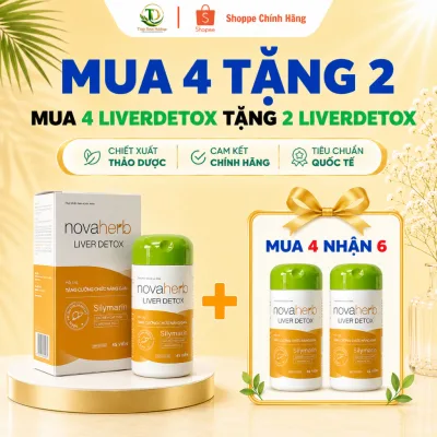 Viên Uống Tăng Cường Chức Năng Gan Liver Detox - Hỗ Trợ Cải Thiện Chức Năng Gan Kém (Lọ 45 Viên)