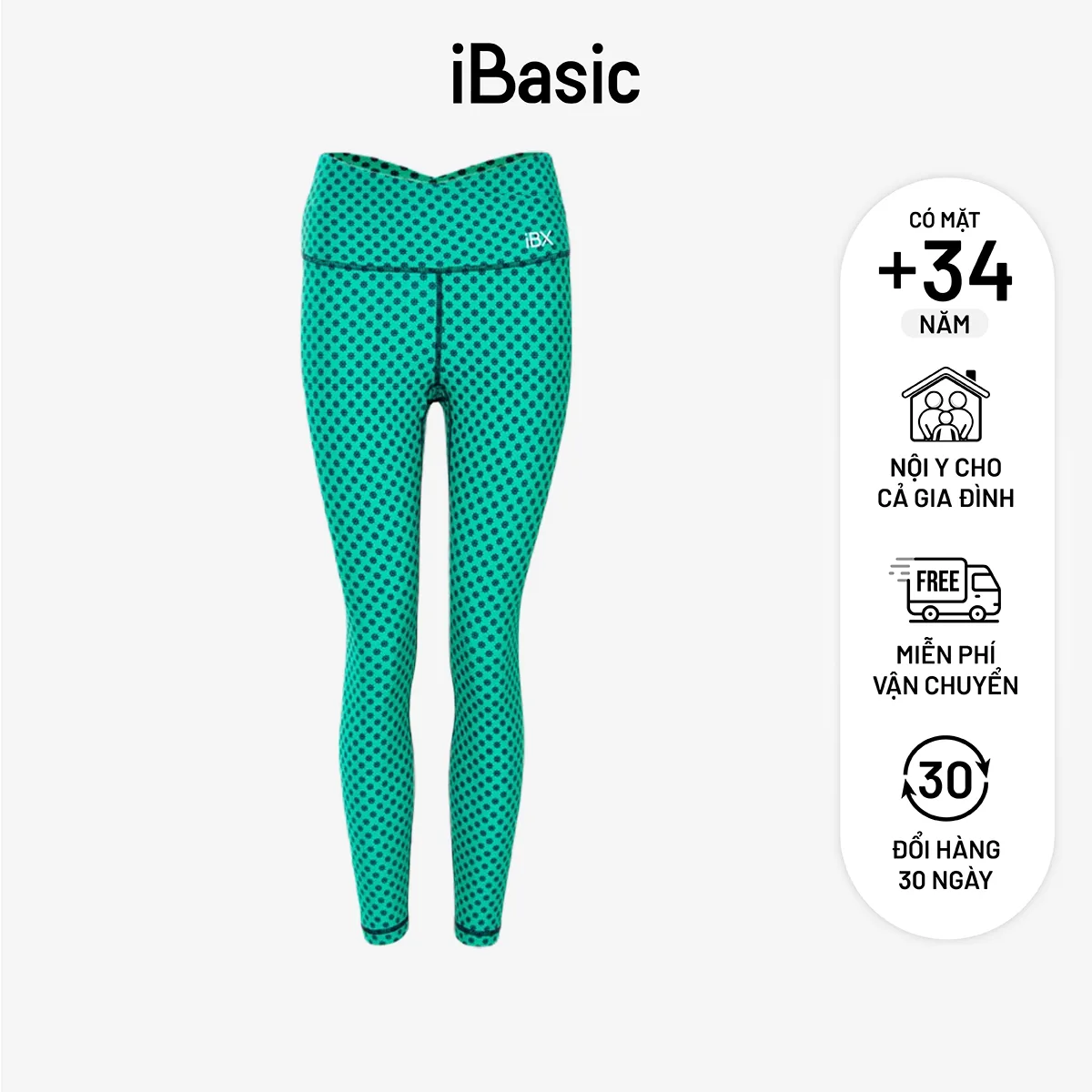 Quần dài thể thao iBasic lưng cut - out pickleball IBXW002B