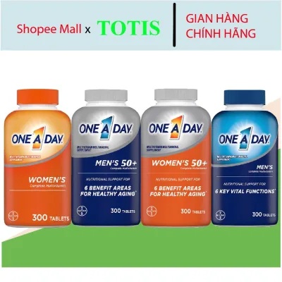 Viên uống One A Day, Men's , Women's 50+ Multivitamin, 300 viên, vitamin tổng hợp