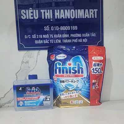 Vệ sinh máy Finish hoặc 150 Viên rửa bát Finish chính hãng, vienruabat