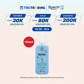 Xịt chống muỗi Rohto Mentholatum Remos Hương Sả Chanh 150ml