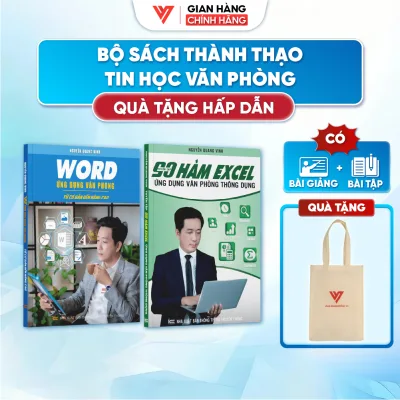 Combo of 2 Word Books and 90 Common Excel Functions for It Training Specializing in Office Applications + Cloth Bag
