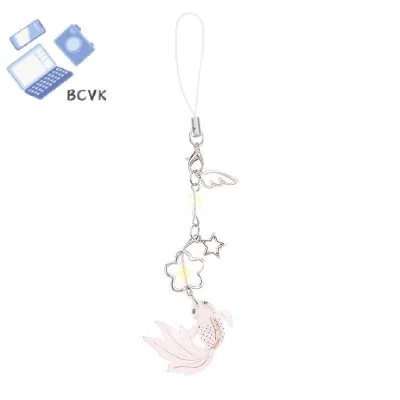 Móc khóa ngôi sao cá đầy màu sắc Dây đeo cổ tay Dây điện thoại Dây điện thoại di động Dây điện thoại hoạt hình Dây điện thoại di động Dây đeo móc khóa tốt