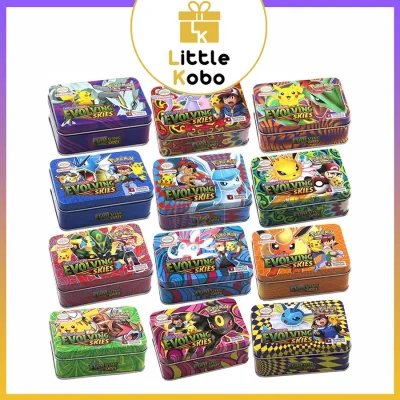 Bài Pokemon Hộp Sắt 42 Thẻ Tặng Thẻ Vip Pokemon Hộp Thiếc Đồ Chơi Trẻ Em Sưu Tầm Giải Trí Boardgame