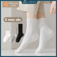 Tất vớ nam nữ chất liệu vải Hàn Quốc co giãn bốn chiều , phong cách đơn giản , chống hôi chân - Ekiu Shop
