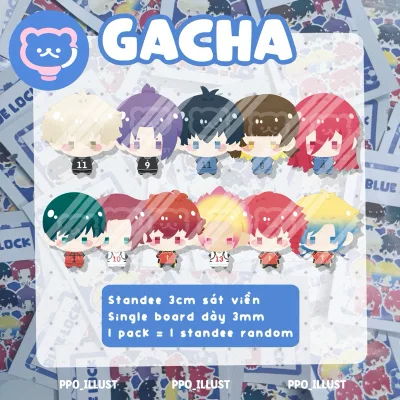 Ppo | [GACHA] Standee mô hình BLUELOCK 3cm sát viền