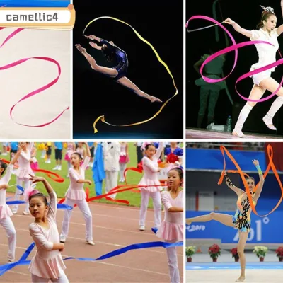 ICAMELLI Dây lụa múa 10 màu cho ballet và huấn luyện nghệ thuật nhịp điệu