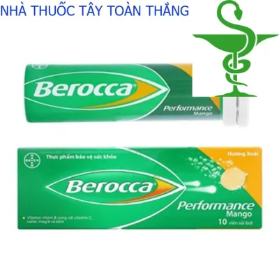 Viên Sủi Bổ Sung Vitamin Và Khoáng Chất Berocca Hương Xoài (Tuyp 10 viên)