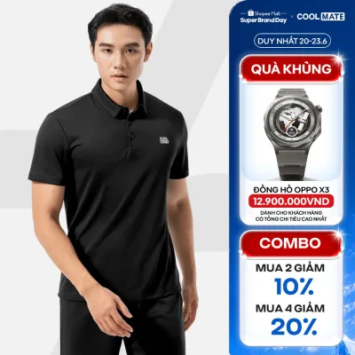 Áo Polo thể thao nam ProMax-S1, Áo thể thao đa năng Gym Chạy bộ Pickleball Tennis thoáng khí Coolmate