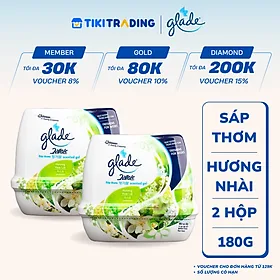 Bộ đôi Sáp Thơm GLADE Hương Hoa Lài 180gx2