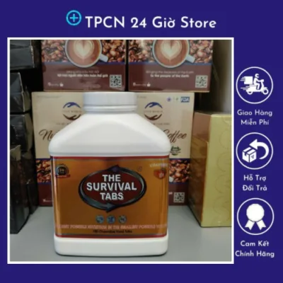 Thực Phẩm Sinh Tồn giảm cân The Survival Tabs 180 Viên (Thực phẩm sinh tồn TPCN 24 giờ)