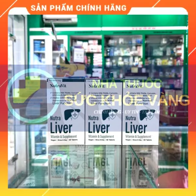 ✅ NUTRA LIVER - Liver Support Vitamins - Thực Phẩm Bảo Vệ Sức Khoẻ, Giúp Giải Độc, Tăng Cường Chức Năng Gan (Hộp 60v)