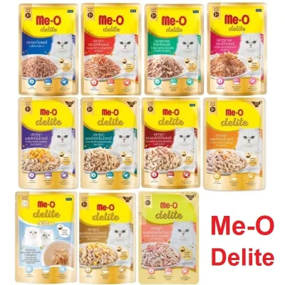 [ĐỦ 9 VỊ] Pate Cho Mèo Me-O Delite (Cao Cấp) Gói 70Gr - [Nông Trại Thú Cưng]