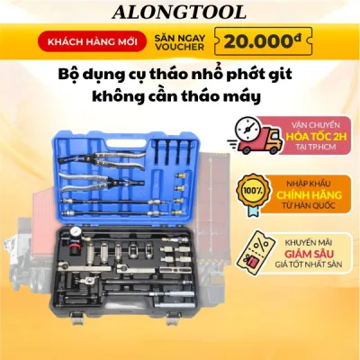Bộ dụng cụ thay thế phớt git phớt xupap trực tiếp ALONGTOOL, loại có đồng hồ không cần tháo mặt máy ô tô