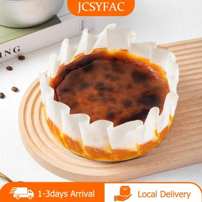Basque Cheesecake dầu Khay giấy có thể gập lại khuôn bánh dùng một lần phát hành Mousse bánh Giấy nướng dầu bằng chứng cạnh giấy