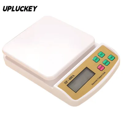 Cân điện tử kỹ thuật số UPLUCKEY, Cân nhà bếp có đèn nền LED 10kgx1g, Màn hình LCD 1g Cân chính xác Cân trọng lượng trái cây Sử dụng trong nhà bếp