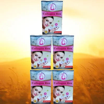 Combo of 5 Boxes of Collagen Rox Hong - Rostex - Hai Duong - Purifying Vitamins - Health Care - Multivitamins - Multivitamins