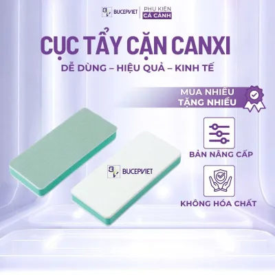 Cục tẩy cặn canxi AquaLux Magic Clean - Hỗ trợ làm sạch kính hồ cá, xử lý cặn bám nhanh, dễ sử dụng