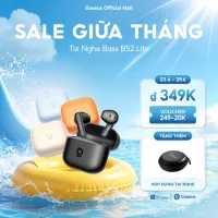 BASEUS Tai Nghe Bass BS2 Lite Bluetooth 6.0 Chống Nước IPX4 30h Tăng cường âm trầm