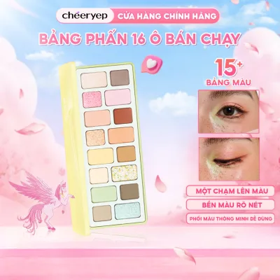 Cheryep 16-Color Eyeshadow Palette Daily Makeup Feminine Style Smooth Powder