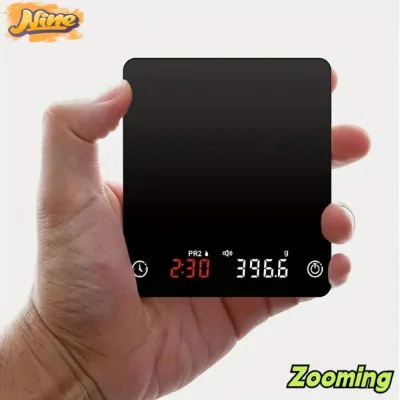 Cân nhà bếp thông minh Mini ZOOMING, Chức năng hẹn giờ có thể sạc lại Cân cà phê kỹ thuật số, Công suất 2kg Màn hình kỹ thuật số 0,1g Cân Espresso Nhà bếp