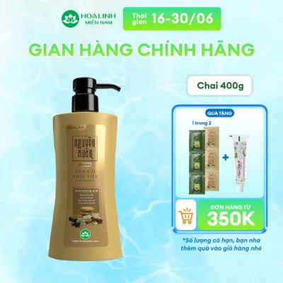 Dầu gội dược liệu Nguyên Xuân Bồng bềnh 365g KM 35g