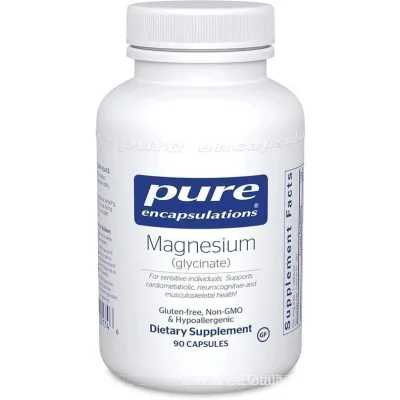 Pure Encapsulations Magiê Glycinat | Thực phẩm chức năng giảm căng thẳng, giúp ngủ ngon, bảo vệ tim mạch, cam kết chất l