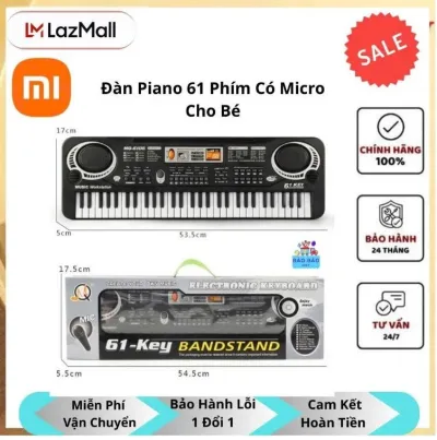 61-Key Electric Piano with Microphone for Children – Educational Musical Toy, Vivid Sound, Helps Children Develop Thinking, Mini Electric Piano with Microphone for Girls/Boys