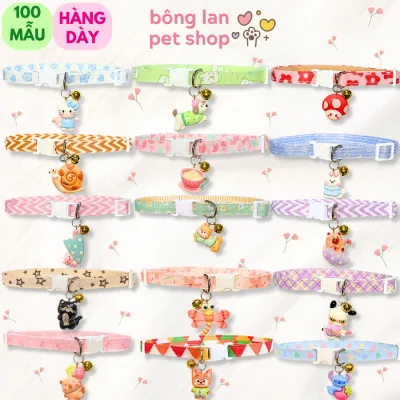 Vòng cổ xinh yêu gắn chuông và charm cho thú cưng