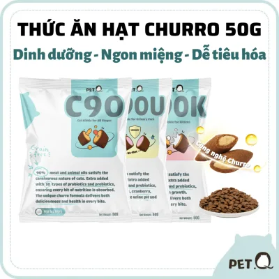 Thức ăn hạt cho mèo PetQ, Hạt Churro C90, Dinh dưỡng, Ngon miệng, Dễ tiêu hóa, Cho mọi độ tuổi