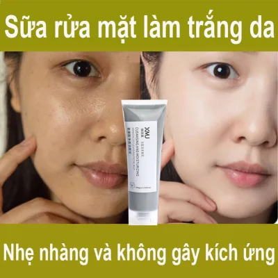 Sữa rửa mặt Amino Acid Nhẹ nhàng tạo bọt Fullerene Moisturizing Facial Cleanser Chăm sóc da Làm dịu nếp nhăn chống lão hóa ắ ng kh ử m ụ n