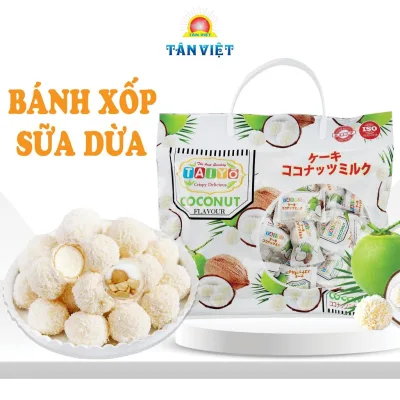 Bánh Phủ Dừa Nhân Kem Sữa Tươi TÂN VIỆT FOOD Thơm Ngon 320g