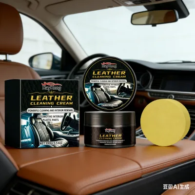 Car Leather Care Wax for Seats and Sofas, Removes Stains & Restores Shine, Gently Cleans & Reconditions, Protects Leather
