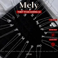Dây chuyền nữ Titan mặt chữ cái theo tên trang sức thời trang - Mely CT30