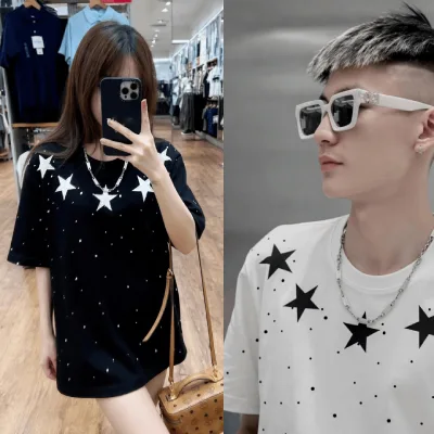 Áo thun nam nữ ngôi sao unisex form rộng, áo phông tay lỡ Sinsoledad chất cotton 4 chiều mẫu mới 2026