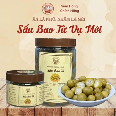 Ô mai sấu bao tử hàng vụ mới ngon giòn, sấu giòn chua ngọt 500G - Ô MAI MÊ