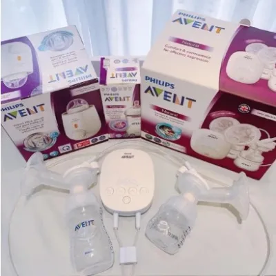 Bộ phụ kiện máy hút sữa Avent hoa tuyết, Phụ kiện phễu máy hút sữa Avent, Dây hơi máy hút sữa Avent