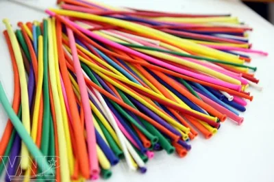 Bộ 100 Bong Bóng Tạo Hình Nghệ Thuật + Dụng Cụ Bơm