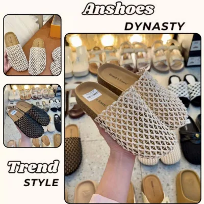 Sục Lưới Nữ, Giày Sục Lưới Nữ Đế Cao Thoáng Mát || Anshoes Dynasty