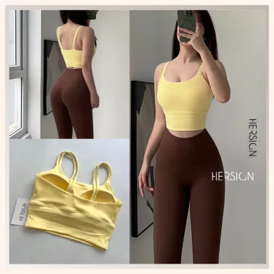 Hersign Women's Yoga Set Women's Gym Set High Quality Bra and Leggings Smixb33L36A