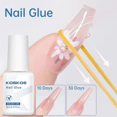 Keo Dán Móng Tay Cho Đầu Giả Lấp Lánh Acrylic Móng Tay Nghệ Thuật Dính Dụng Cụ Làm Móng Tay Kim Cương Giả Keo Nắp Chai Có Bàn Chải