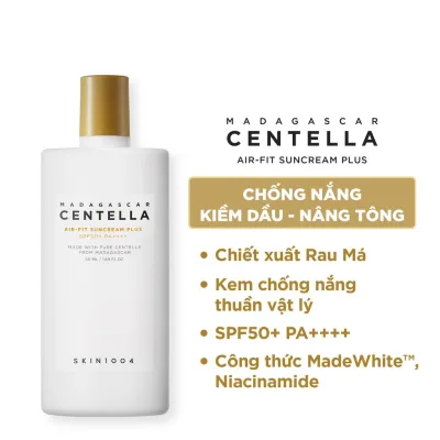 Kem Chống Nắng Chiết Xuất Rau Má Skin1004 Madagascar Centella Air-Fit Suncream SPF50+ PA++++ 50ml,
