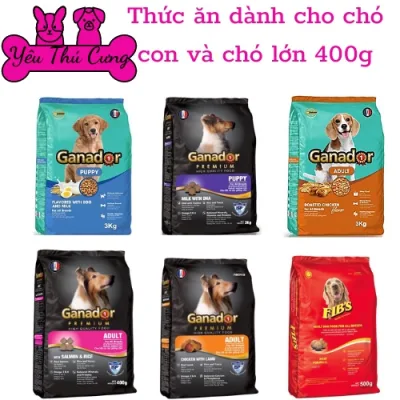 Thức Ăn Hạt Khô Ganador Đồ Ăn Cho Chó Con, Chó Lớn 400g - YÊU THÚ CƯNG