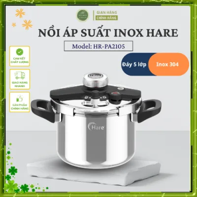 Nồi Áp Suất Inox Hare Gia Nhiệt Nhanh Áp Suất Cao Làm Chín Thực Phẩm Nhanh, Giữ Trọn Dinh Dưỡng Tự Nhiên- Đông Phong
