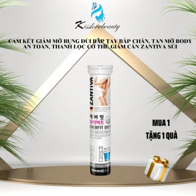 Giảm cân Zantiva sủi giảm cân cấp tốc từ 3-12kg an toàn giảm mỡ bụng đùi bắp tay bắp chân tan mỡ body thanh lọc cơ thể